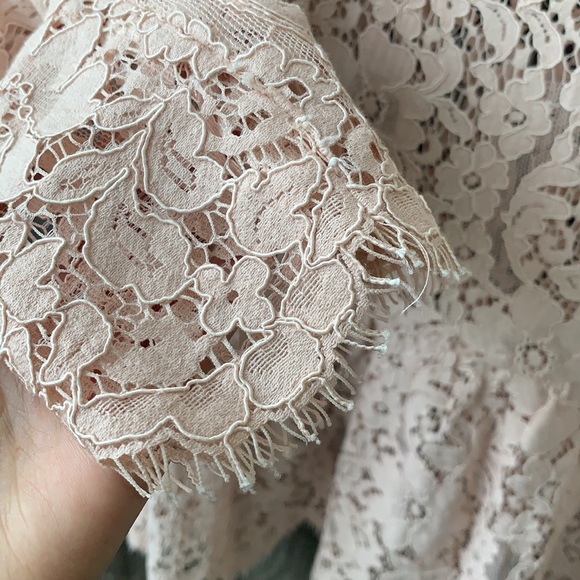 {Joie} Beautiful Blush lace blouse top - Picture 2 of 9